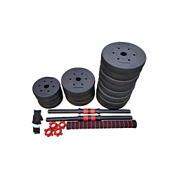TITAN LIFE Dumbbell & Barbell Weight Set 40 kg